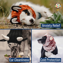Zoo Snoods Panda Costume ears protected during damp outings