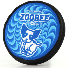 ZooBee flying disc dog toy in action for long-distance outdoor fetch.