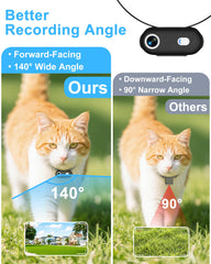 ZoomaraKam cat camera collar outdoor use during exploration.