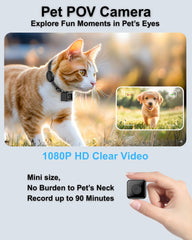 ZoomaraKam cat camera collar closeup strap showing soft, adjustable fit for comfortable wear.