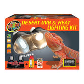 Zoo Med Desert UVB & Heat Dual Kit main view for a warm basking zone