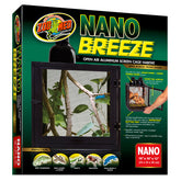 Zoo Med Nano Breeze cage front view with clear acrylic door for viewing