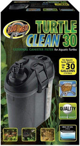 Zoo Med Turtle Clean 30 external filter front view with spraybar for enhanced aeration