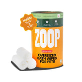 ZOOP XL Pet Wipes paws: clean, deodorize, quick relief from mud on the go.