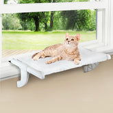 Zoratoo window-sill-mount cat perch adjustable clamps for a secure fit.