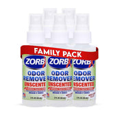 ZORBX unscented odor remover 5-pack bottles tackle tough odors safely at home