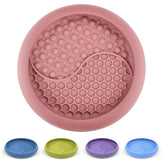 ZOURYNUA cuenco lamer para perros, rosa, grande, ideal para lamido prolongado.