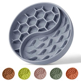 ZOURYNUA slow feeder bowl blue with suction for controlled eating