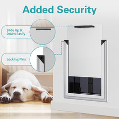 ZOUTEX sliding lock panel offers controlled access when you are away.