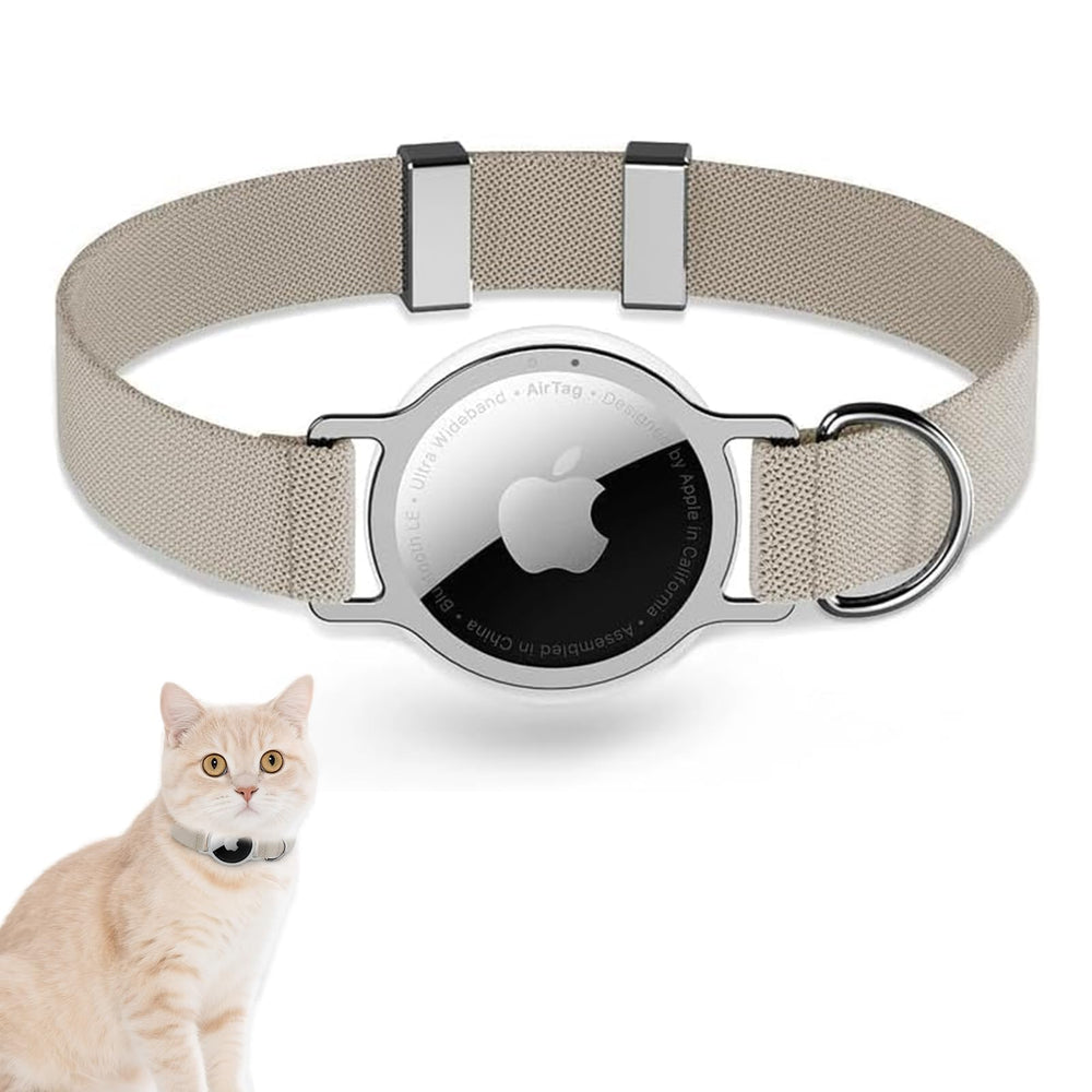 ZOWPET AirTag Cat Collar with holder enables easy location tracking for peace of mind.