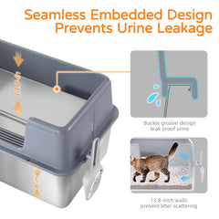 ZOZOO side-entry design provides easy access for larger cats.