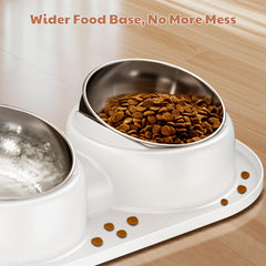 ZPUFDYM anti-slip bowl base keeps bowls steady during pet meals.