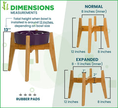 ZPirates adjustable sideways stand widens to fit different bowls