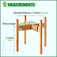 ZPirates bamboo stand demonstrates sideways adjustment for bowls