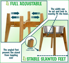 ZPirates slanted feet provide stable footing during meals