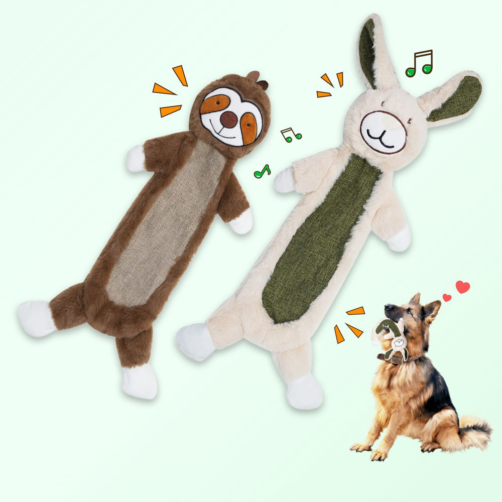 Zrbtk rabbit crinkle toy for dogs promotes interactive play and bonding during fetch.