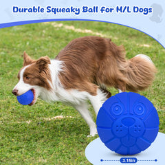 zrifaquesw large dog squeaky ball sturdy chew toy signals enthusiastic fetch sessions
