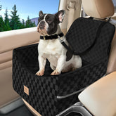 Zuffeloria dog car seat elevated view improves window visibility for calmer rides