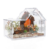 ZUIFIANLE magnetic acrylic jumping spider enclosure front view for quick observation