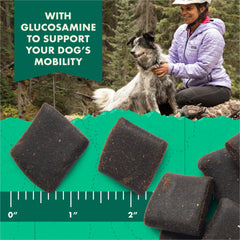 Zuke's Hip and Joint glucosamine-support formula promotes mobile joints during daily adventures