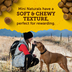 Producto elaborado en Estados Unidos con Zuke's Mini Naturals.