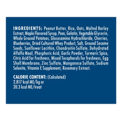 Zuke’s Hip Action soft-chewy texture invites gentle chewing.