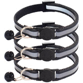 zulinlong reflective breakaway cat collar with bells for nighttime safety and visibility