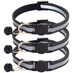 zulinlong reflective breakaway cat collar with bells for nighttime safety and visibility