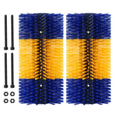 Zunzingy livestock scratching brush blue 2pcs for cattle comfort and grooming