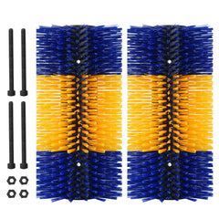 Zunzingy livestock scratching brush blue 2pcs for cattle comfort and grooming