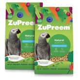 ZuPreem natural bird food pellets, 3 lb pack of 2, supporting daily nutrition for parrots