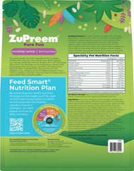 ZuPreem Pure Fun ingredients highlight pistachios for enrichment