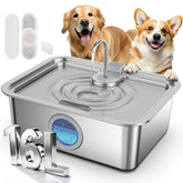 Zuqqony DYSJ03 16L fountain with wide mouth for easy drinking and fewer refills.