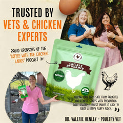ZURPRISE chili powder dewormer mixed into feed enables easy administration.