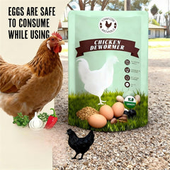 ZURPRISE dewormer powder chili measuring scoop supports accurate feed mixing.