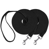 ZUZUAN 30ft obedience leash material closeup highlights soft, durable polypropylene for training