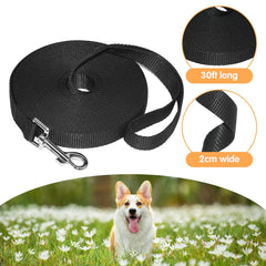 ZUZUAN 30ft obedience leash stitching closeup demonstrates reinforced joint for long-lasting recalls