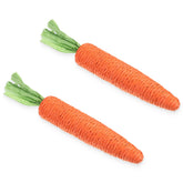 Zyghjort orange sisal carrot toy for kittens promotes engaging chewing and play.