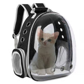 ZYHOAOE animal carrier backpack side view with breathable panels for comfort