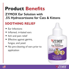 Zymox kitten ear-care routine for at-home care