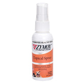 Zymox Pet Spray 2oz bottle close-up with hydrocortisone-free formula