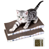 Zynfylus cat scratcher large front view, sturdy surface for indoor cats.
