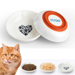ZYUTONG whisker-fatigue-bowl wide shallow for comfortable meals without whisker irritation