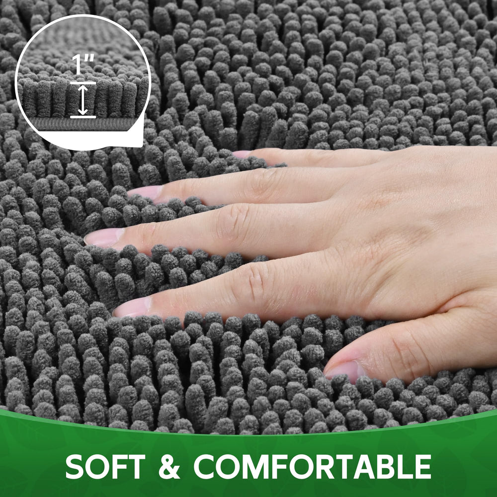 100pointONE dog door mat washability shows easy cold-water machine wash options.