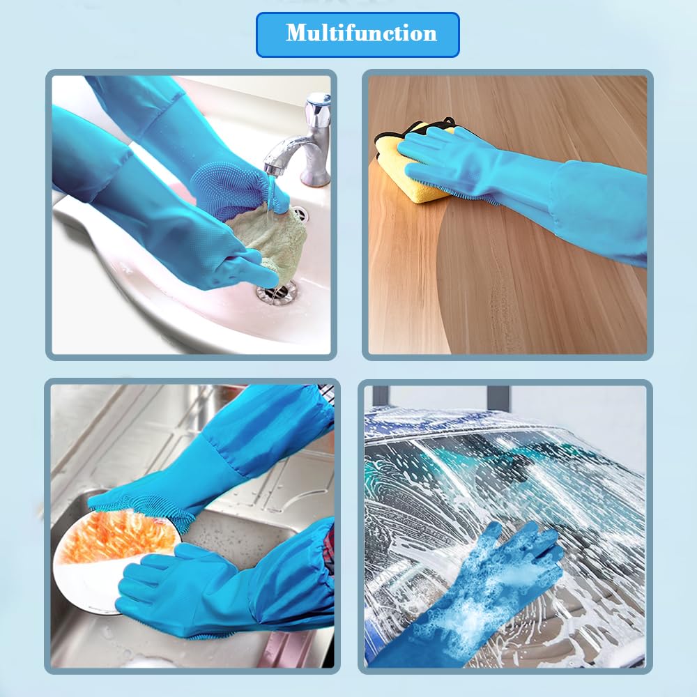 1TO3GO pet grooming gloves multi-use suitable for baths, dishes, cars
