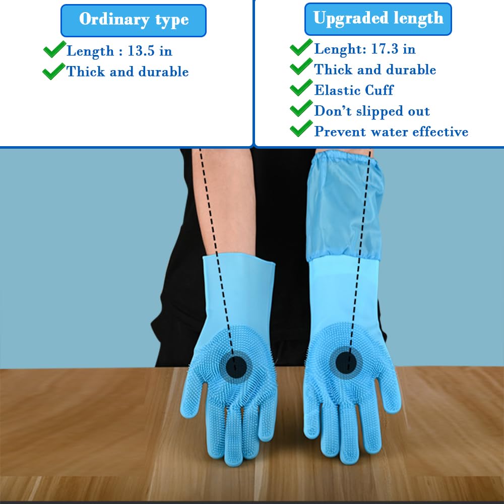 1TO3GO pet grooming gloves worn on hand with secure fit during baths
