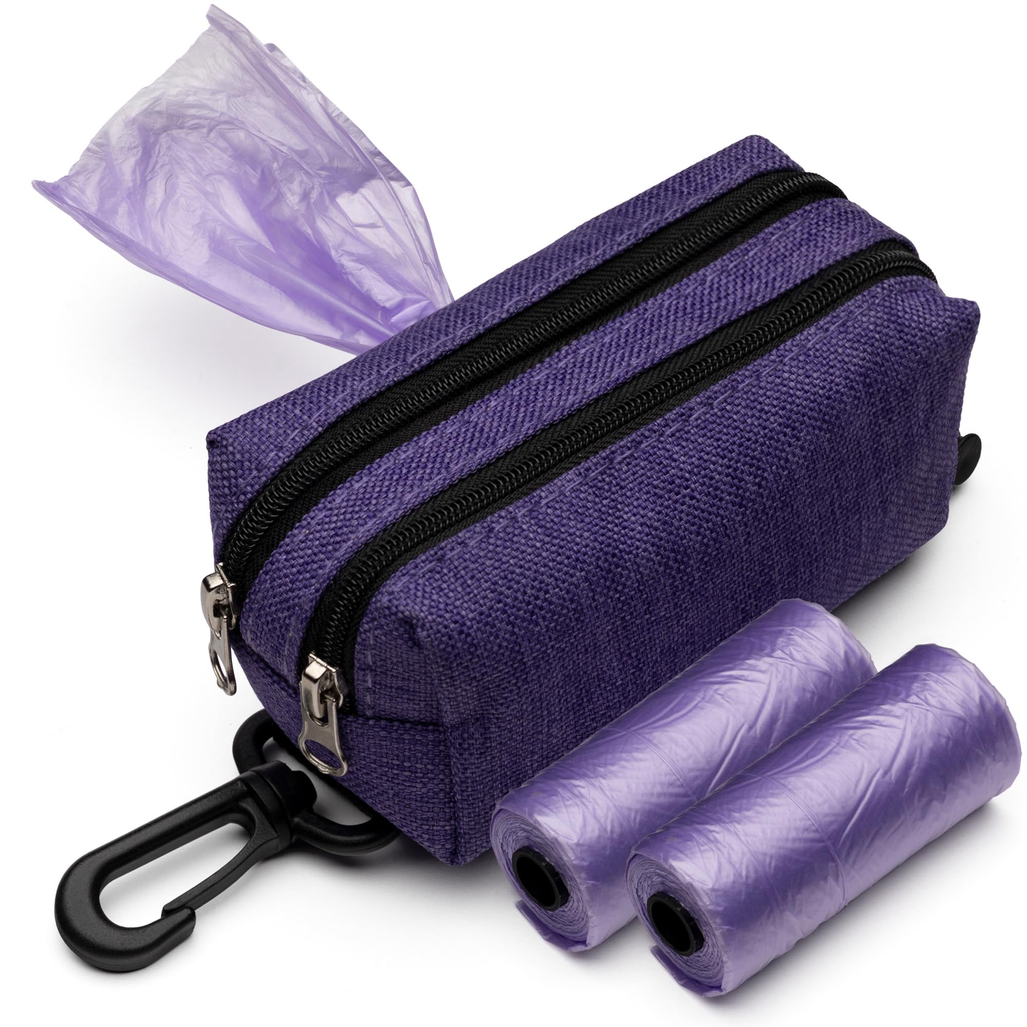 2 Brothers Wholesale premium dog poop bag holder leash-clip: quick-access cleanup during outdoor walks.