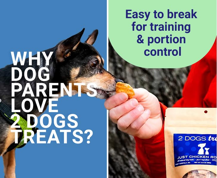 2 Dogs Treats allergy-friendly dog treats highlighting simple profile