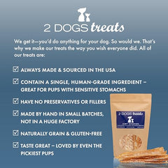 2 Dogs Treats single-ingredient chicken breast product shot for clarity