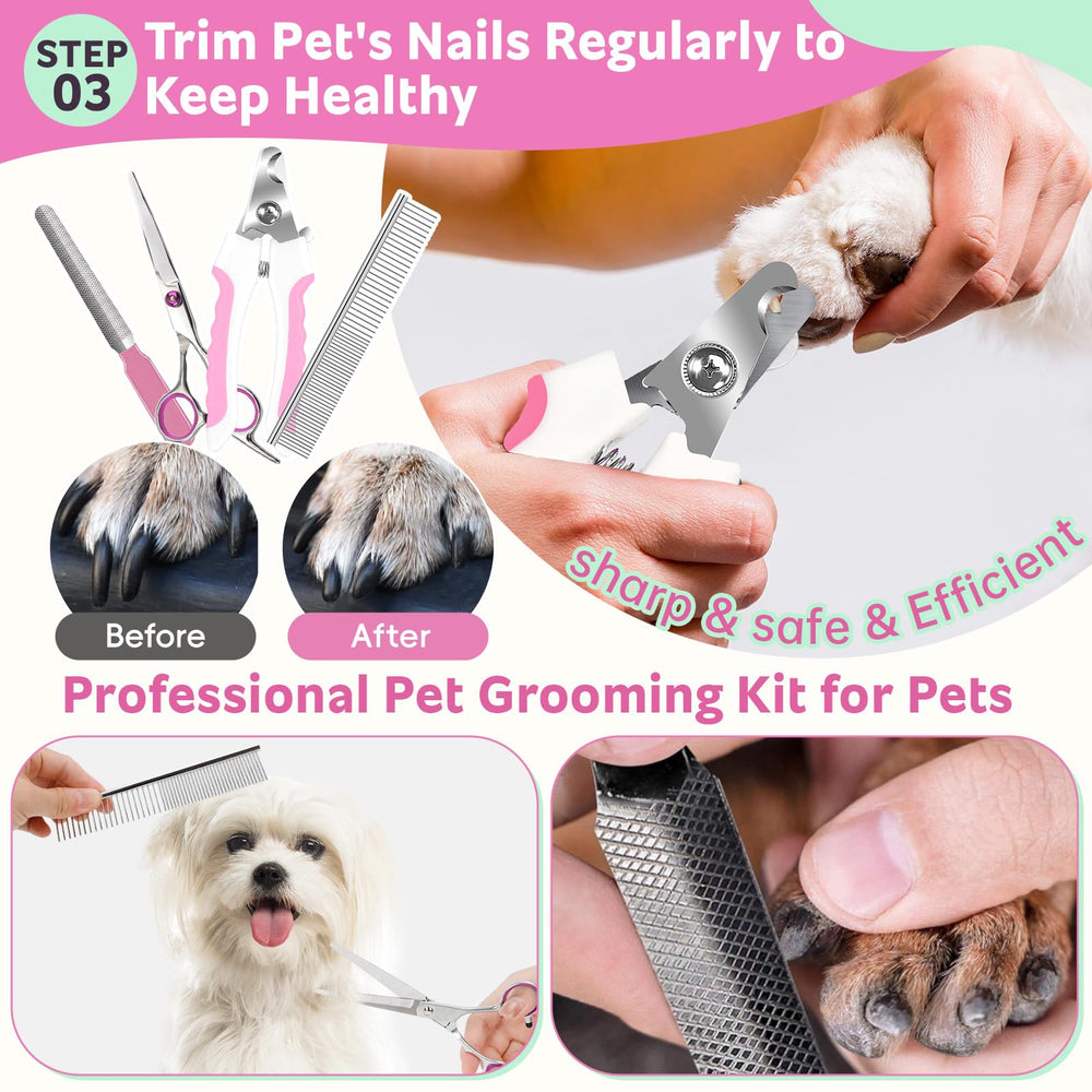 2TRUL bath grooming kit pet hair remover gloves capture loose fur